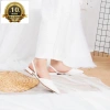 Giày Nữ Đế Bệt Mũi Nhọn Thời Trang Phối Dây EL002 Vàng Bò - Tặng Nước Hoa, 1,4 Triệu 2