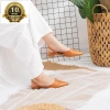 Giày Nữ Đế Bệt Mũi Nhọn Thời Trang Phối Dây EL002 Vàng Bò - Tặng Nước Hoa, 1,4 Triệu 3