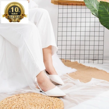 Giày Nữ Đế Bệt Mũi Nhọn Thời Trang Phối Dây EL002 Vàng Bò - Tặng Nước Hoa, 1,4 Triệu