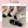Giày nữ đế thấp 2cm quai ngang da mềm êm chân thời trang Hàn Quốc 247.230₫