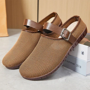 Giày Nữ Mùa Hè Đế Bằng Mũi Tròn Thoáng Khí – Phong Cách Dạo Phố, Giao Hàng Nhanh, Giá 604.500 VND 4