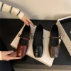 Giày Nữ Sweetc Mary Jane Ngón Vuông, Khóa Nông Đế, Đế Mềm Thoải Mái 159k 8