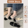 Giày nữ vintage đế thấp mũi tròn, đế cao 2cm, hàng loại 1 TC011 giảm giá 245k