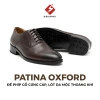Giày Oxford Đế Phíp Cao Cấp Nâu Patina SIGOURNEY Da Bò Mềm Mịn - Bảo Hành 18 Tháng - 1.3 Triệu 2