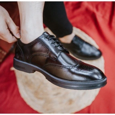 Giày Oxford Nam Da Bò Nguyên Tấm Cao Cấp - Phong Cách Công Sở, Giá 690.000 VND