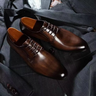 Giày Oxford Nam Da Mềm - Thanh Lịch Công Sở, Đẹp Trai, Phù Hợp Giày Cưới 7
