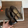 Giày Oxford nữ chân gầy lùi 1 size mũi trơn đính nơ chupy - Giá ưu đãi 119.000₫ 3