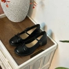 Giày Oxford nữ chân gầy lùi 1 size mũi trơn đính nơ chupy - Giá ưu đãi 119.000₫ 6
