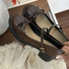 Giày Oxford nữ chân gầy lùi 1 size mũi trơn đính nơ chupy - Giá ưu đãi 119.000₫ 10