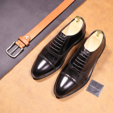 Giày Oxford Tây Nam KAMILUX Đế Phíp Da Bò Nguyên Tấm Lịch Lãm Sang Trọng Giá 666.000 VNĐ