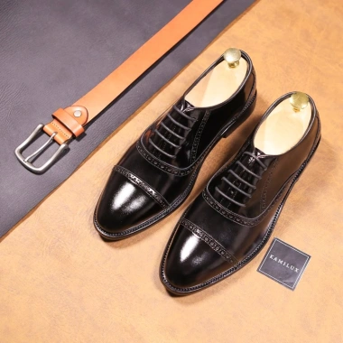 Giày Oxford Tây Nam KAMILUX Đế Phíp Da Bò Nguyên Tấm Lịch Lãm Sang Trọng Giá 666.000 VNĐ