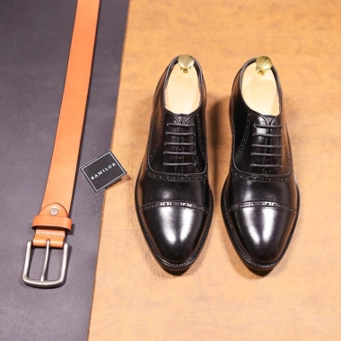 Giày Oxford Tây Nam KAMILUX Đế Phíp Da Bò Nguyên Tấm Lịch Lãm Sang Trọng Giá 666.000 VNĐ