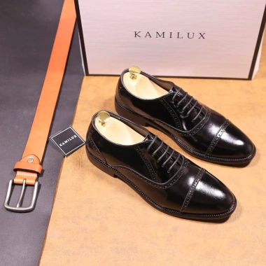 Giày Oxford Tây Nam KAMILUX Đế Phíp Da Bò Nguyên Tấm Lịch Lãm Sang Trọng Giá 666.000 VNĐ