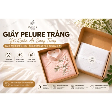 Giấy Pelure 1kg Size 20x50 310 tờ Gói Quần Áo Giày Hàng Hoa Quà Hút ẩm Giá 117.000 VNĐ 2