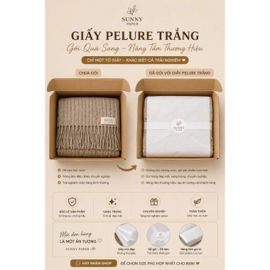 Giấy Pelure 1kg Size 20x50 310 tờ Gói Quần Áo Giày Hàng Hoa Quà Hút ẩm Giá 117.000 VNĐ 3