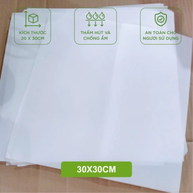 Giấy Pelure Nến Trắng 30gsm 1kg - Định lượng 30g, Size 20x30 30x30 30x40 35x50, Gói Quần Áo và Quà, Giá 59.400₫