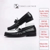 Giày Penny Loafer Black White TIBAS Da Bò Nguyên Tấm - Đế Phíp Cao Cấp, Giá 665.000₫