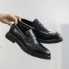 Giày Penny Loafer Lười LF03 TIBAS Da Bò Nguyên Tấm Đế Cao Su +3,5cm Giá 592k