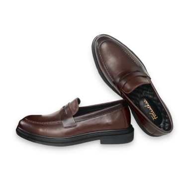 Giày Penny Loafer nam chính hãng cao cấp Fttleather, độn đế nguyên khối tăng chiều cao - Giá 980k 9