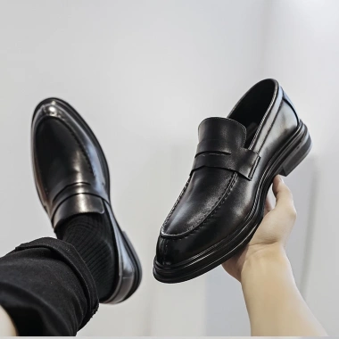 Giày Penny Loafer Nam Da Bò Đế Cao Su Tăng 3,5cm Bảo Hành 12 Tháng - 592.000đ 3