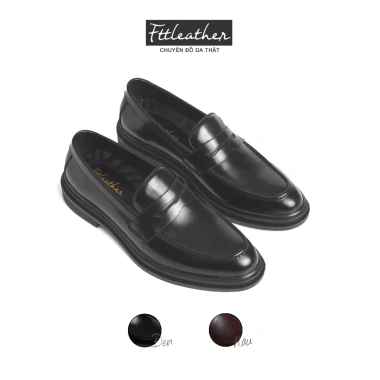 Giày Penny Loafer nam Fttleather độn đế khối tăng chiều cao, phối đồ đẹp 980k