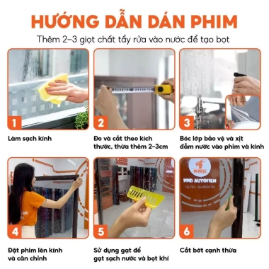 Giấy Phim Dán Kính UV100 - Chống UV 400% Cách Nhiệt 71% Cản Sáng, Chống Chói - 123.500₫ 9