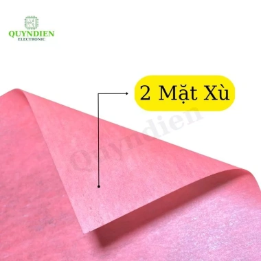 Giấy Phim Hồng 2 Mặt Xù 40x100cm Chịu Nhiệt, Dùng Điện Cơ, Điện Tử - QUỲNH DIỄN