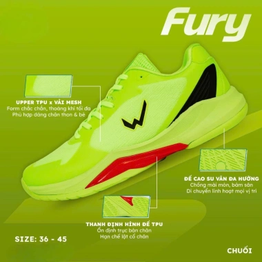 Giày Pickleball Wika Fury x Quang Dương Pro Series Bền Bỉ êm Ái Ổn Định Giảm Chấn Hiệu Quả Giá Ưu Đãi 899k 5 Giày Pickleball Wika Fury x Quang Dương Pro Series Bền Bỉ êm Ái Ổn Định Giảm Chấn Hiệu Quả Giá Ưu Đãi 899k 5