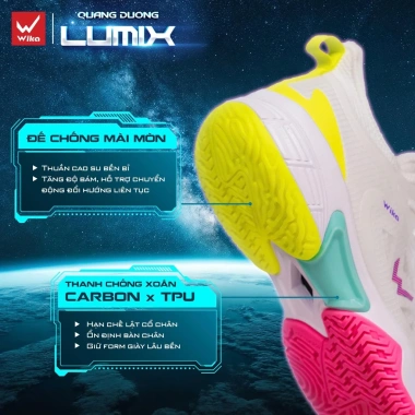 Giày Pickleball Wika Lumix Quang Dương Êm ái, chống xoắn, hỗ trợ di chuyển - 1.759.000₫ 6