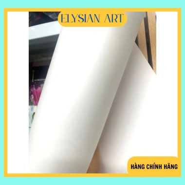 Giấy Roki 200gsm A1/A2 - Ký họa, vẽ kỹ thuật, phấn, chì màu, set 5 tờ trắng mịn 2 mặt 2
