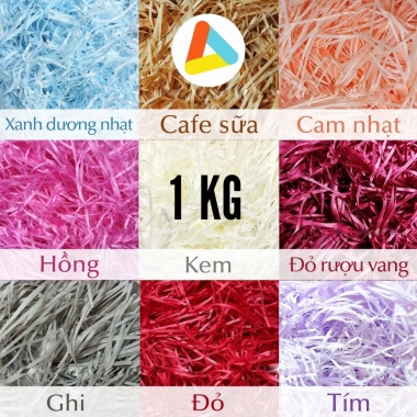 Giấy Rơm 22 Màu Hoả Tốc Cắt Sợi - Lót Hộp Quà Tặng Giá chỉ 75.000 đồng 3