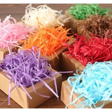 Giấy rơm vụn 100G - Lót hộp quà tặng mềm nhẹ, giá ưu đãi 14.900 VND 2