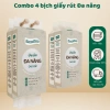 Giấy Rút Đa Năng DreamSense Khăn Giấy Cao Cấp Mềm Mịn An Toàn Da Thấm Hút Tốt 4 Bịch 1.280 Tờ 2