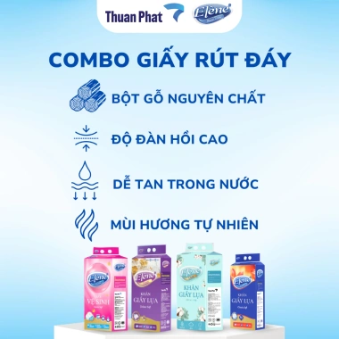 Giấy rút đáy Elene 4 lớp cao cấp - Mềm mịn, an toàn, giá ưu đãi 111.600₫ 5 Giấy rút đáy Elene 4 lớp cao cấp - Mềm mịn, an toàn, giá ưu đãi 111.600₫ 5