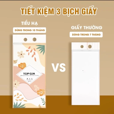 Giấy Rút Đáy Treo Tường Topgia Siêu Dày, Lớn, An Toàn, Tiện Lợi, Tặng Móc Treo 4