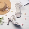 Giày Sandal Cao Gót 9cm Quai Đính Đá Pixie E156 - Thoải mái, Sang trọng, Giá 309.000 VND 8