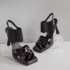 Giày sandal cao gót GDS106 đế đúp cao 10p 4 màu Đen Trắng Bạc Vàng giá 299.000đ phù hợp đi chơi tiệc 3