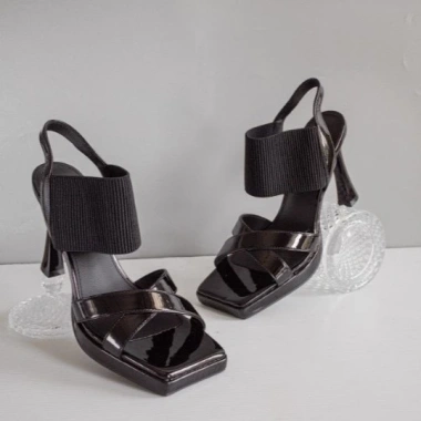 Giày sandal cao gót GDS106 đế đúp cao 10p 4 màu Đen Trắng Bạc Vàng giá 299.000đ phù hợp đi chơi tiệc