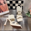 Giày sandal cao gót GDS106 đế đúp cao 10p 4 màu Đen Trắng Bạc Vàng giá 299.000đ phù hợp đi chơi tiệc 4