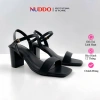 Giày Sandal Cao Gót Nữ 7p Đế Vuông - Guốc Quai Ngang Basic NUDDO N702 Giá 329k