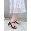 Giày Sandal Cao Gót Nữ 7p Đế Vuông - Guốc Quai Ngang Basic NUDDO N702 Giá 329k 9