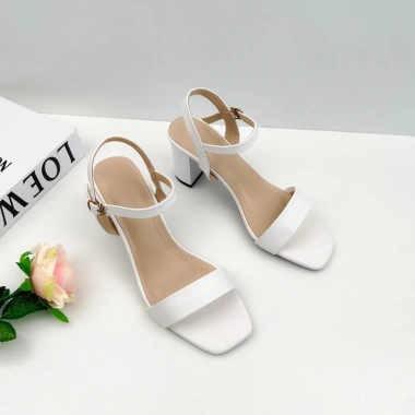 Giày Sandal Cao Gót Nữ 7p Đế Vuông - Guốc Quai Ngang Basic NUDDO N702 Giá 329k