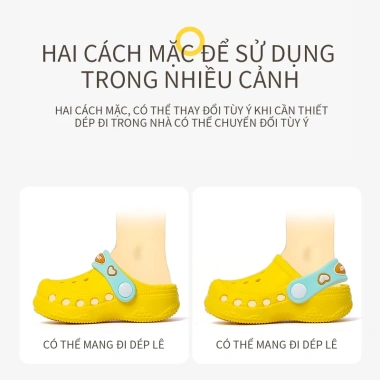 Giày sandal cross CHEERFUL MARIO đế mềm chống trượt thời trang đi biển bé 1-12 tuổi 88.900₫ 7