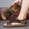 Giày sandal da La Mã nam mùa hè 2.025 đế mềm không trơn trượt thích hợp đi biển lái xe ngày thường giảm 23%