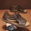 Giày sandal da La Mã nam mùa hè 2.025 đế mềm không trơn trượt thích hợp đi biển lái xe ngày thường giảm 23% 5