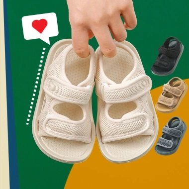 Giày sandal Mario quai hậu vải an toàn cho trẻ sơ sinh – Đệm êm, không gây hại, giá chỉ 180.600₫ 3 Giày sandal Mario quai hậu vải an toàn cho trẻ sơ sinh – Đệm êm, không gây hại, giá chỉ 180.600₫ 3
