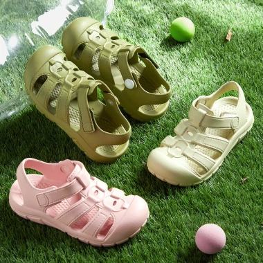 Giày sandal Mario thoáng khí velcro trẻ em EVA chống va đập La Mã 199.584₫