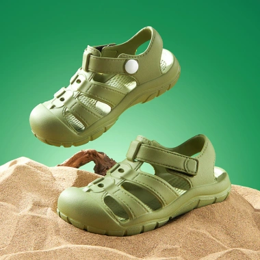 Giày sandal Mario thoáng khí velcro trẻ em EVA chống va đập La Mã 199.584₫ 3