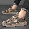 Giày sandal nam buộc dây dệt, đế rỗng dày, chống mài mòn, đi biển - 179.000₫ 6