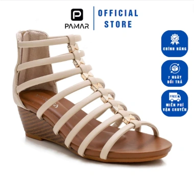 Giày sandal nữ cao gót 5 phân đính nơ trẻ trung năng động, phù hợp học chơi làm, giảm giá 425k